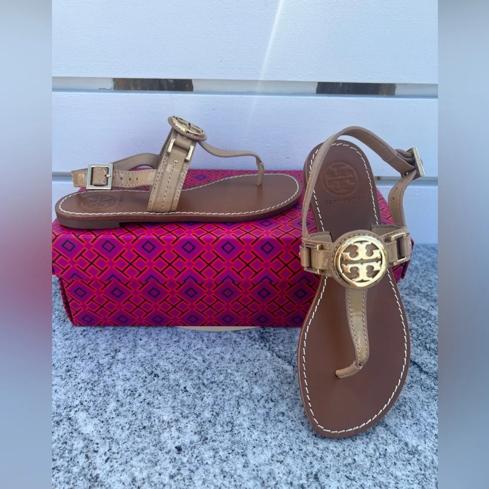 Tory Burch Cassia Sandal Pink Nude Women Size 5.5